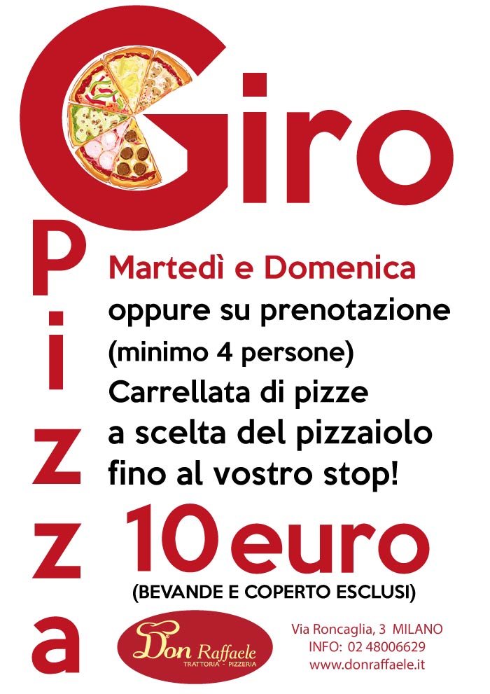 Giropizza ristorante pizzeria don raffaaele Milano